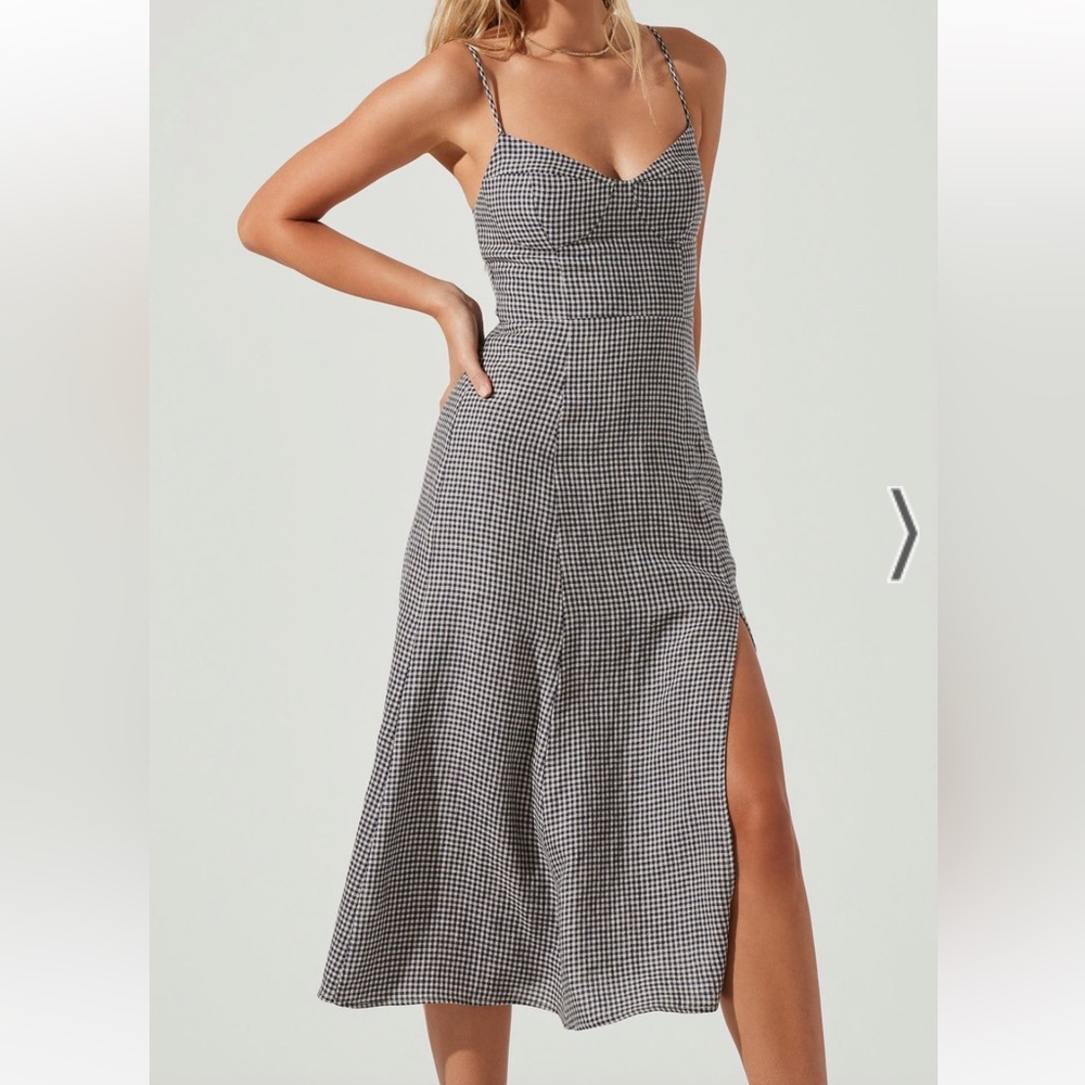 Linen Gingham Dress